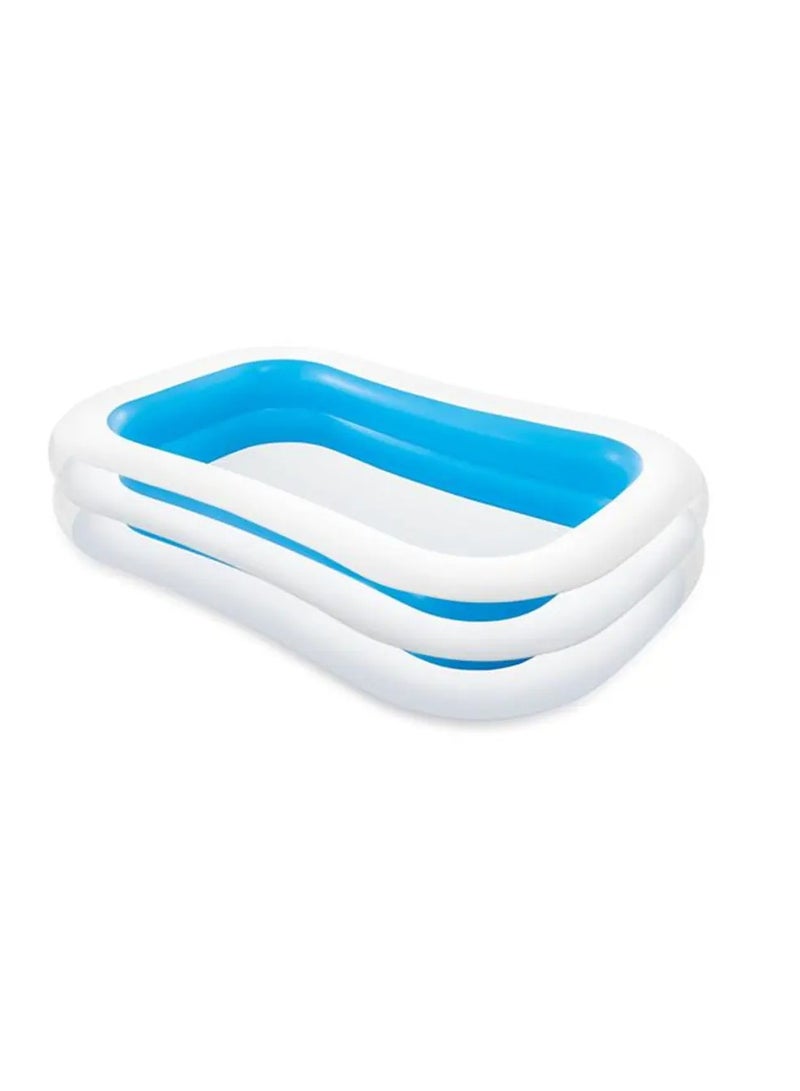 انتكس حوض سباحة قابل للنفخ محمول للأطفال 262x175x56 سم - Image 1