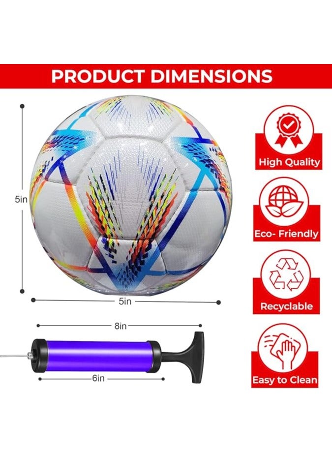 HAVEN Unisex-adult World Cup Training Soccer Football Ball, Premium Quality with Excellent Bounce and Shape Retention - Image 5
