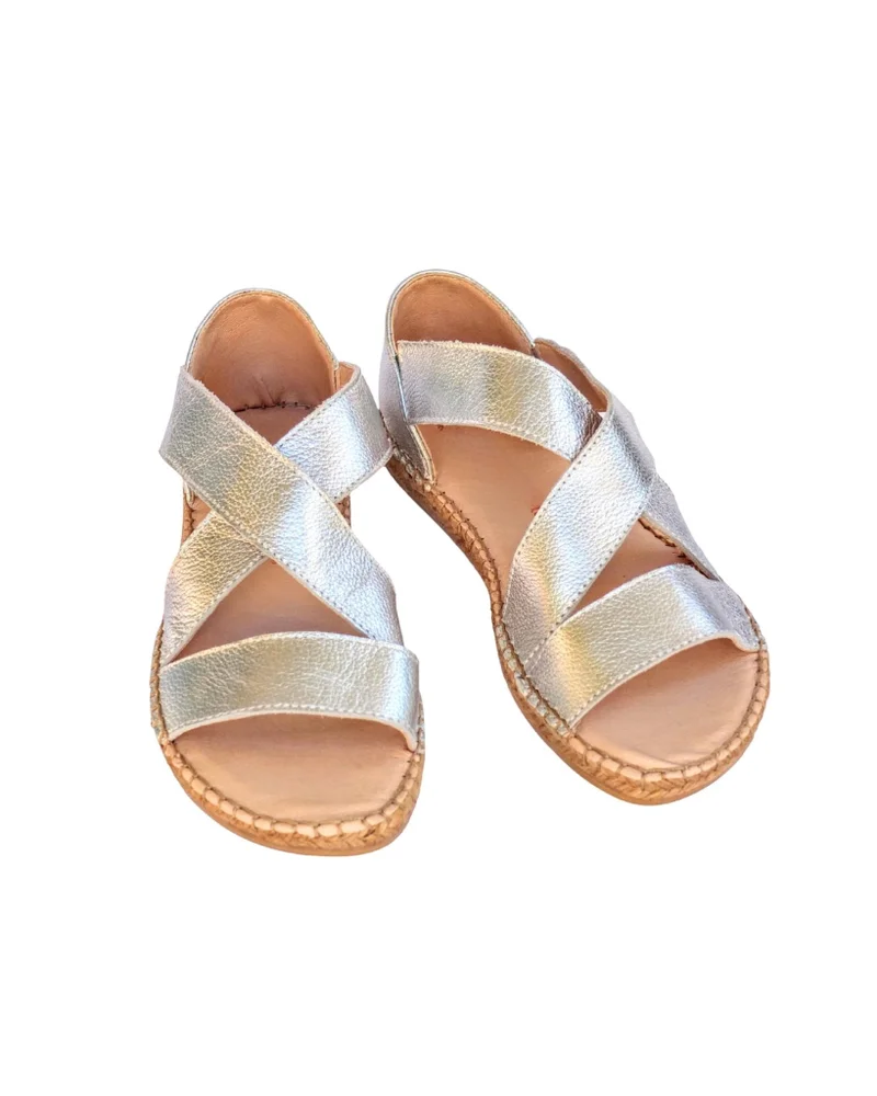 Shoeq Silver Beach Espadrille for Women | Best Price UAE