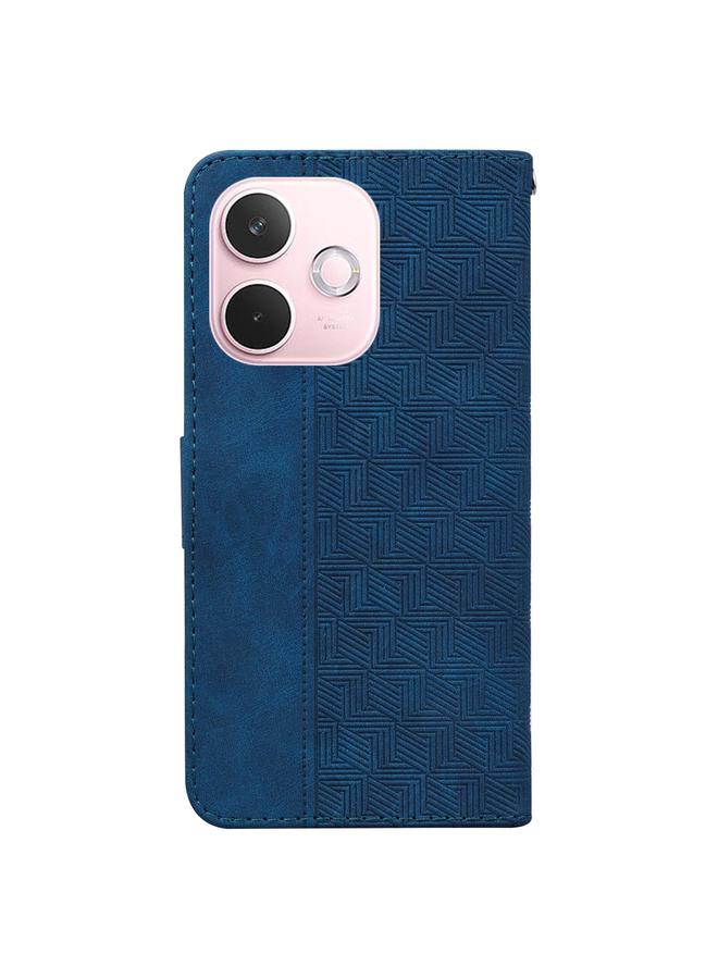 S-TOP Case For OPPO A5 Pro 5G Geometric Embossed Leather Phone Case - Image 4