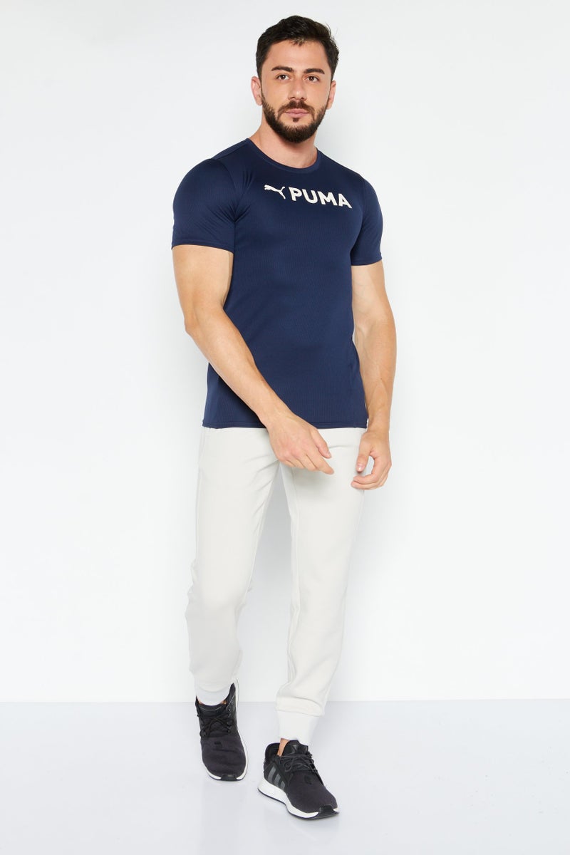 PUMA Men Sportswear Fit Short Sleeves Training T-Shirt, Navy - Image 4