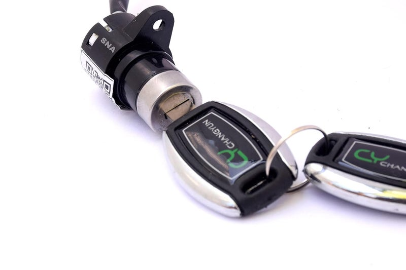 SNA Electric Scooter Bicycle Switch Key Power Lock for E-Bike, 70 Volts, Push Button, 2_Way, Black - Image 3