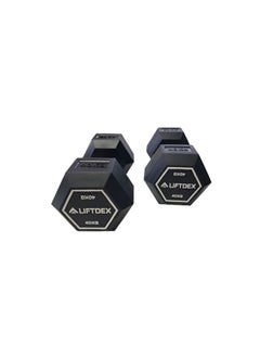 Liftdex Hex Dumbbells Set of 2 for Home & Gym with Rubber Handle 40.0 Kgs Each - pzsku/Z916488A95DDC05AE8831Z/45/_/1721648345/294f97c3-df43-46d8-8f0e-37ac1359c73b