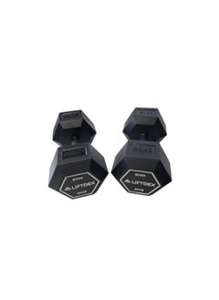 Liftdex Hex Dumbbells Set of 2 for Home & Gym with Rubber Handle 40.0 Kgs Each - pzsku/Z916488A95DDC05AE8831Z/45/_/1721648362/84a74e23-9ef2-45a0-a963-2b2eb97cfd51