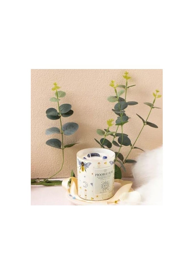 Spaceshoop - Scented Candles for Home,Natural Wax, Aromatherapy Relief Glass Jar, Gifts for Women on Birthday, Valentine's Day, Wedding, Christmas (moon & sun) - Image 1