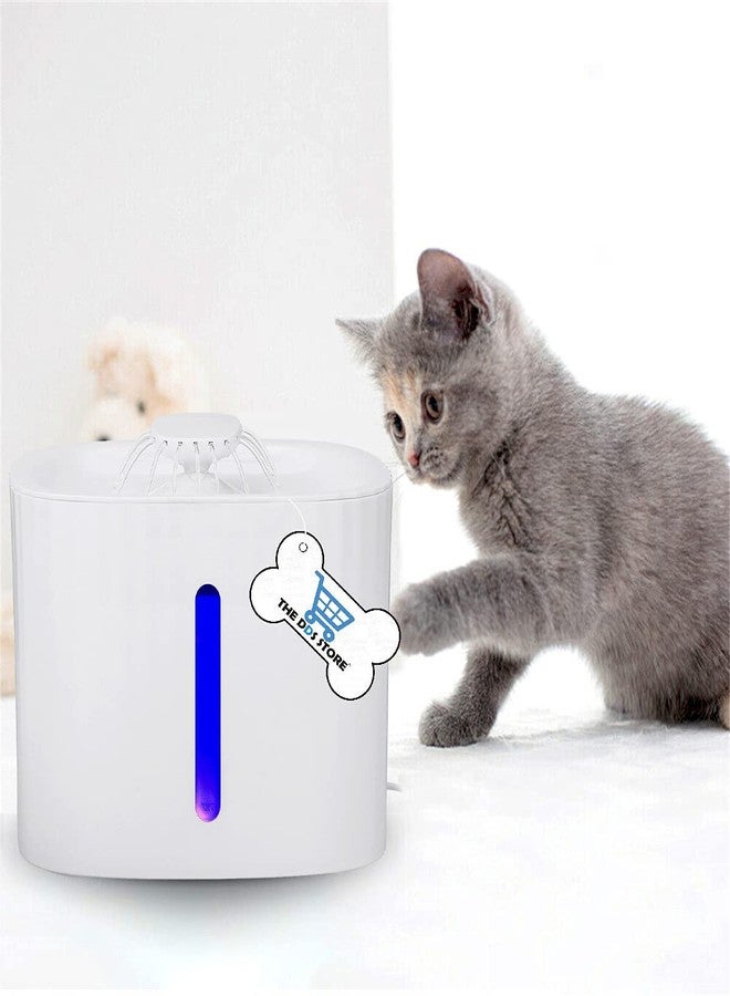 THE DDS STORE Cat Water Fountain, 3.LTR LED Pet Fountain Automatic Drinking Water Dispenser for Cats, Dogs Cat Water Fountain Dog Water Dispenser with Smart Pump for Cats, Dogs, Multiple Pets - Image 1