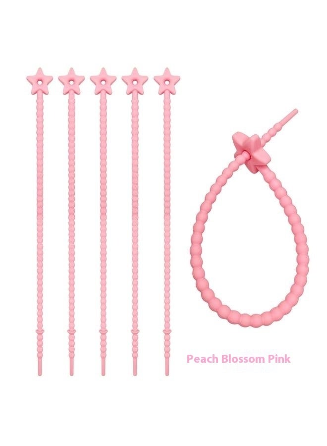 إسكدنيا 12 قطعة من مشابك ربطات الأكياس المصنوعة من السيليكون، وأشرطة الكابلات، وربطات الخبز، وربطات ملتوية قابلة لإعادة الاستخدام بطول 22 سم، وربطات متعددة الأغراض، ومشابك الكابلات، وحبل السيليكون، ومشابك إ - Image 4