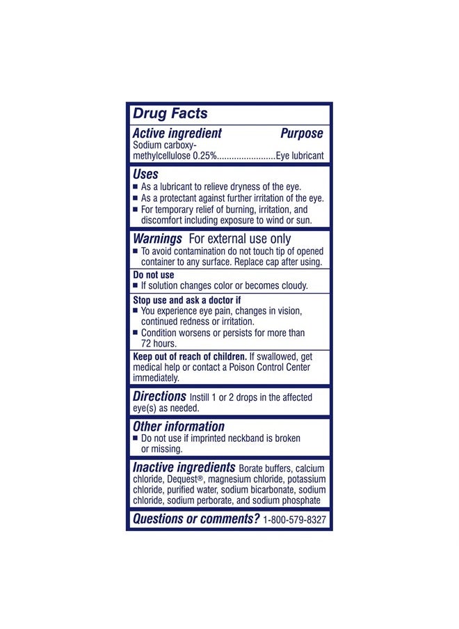 TheraTears Dry Eye Therapy Eye Drops for Dry Eyes, 0.5 Fl Oz  - Image 2
