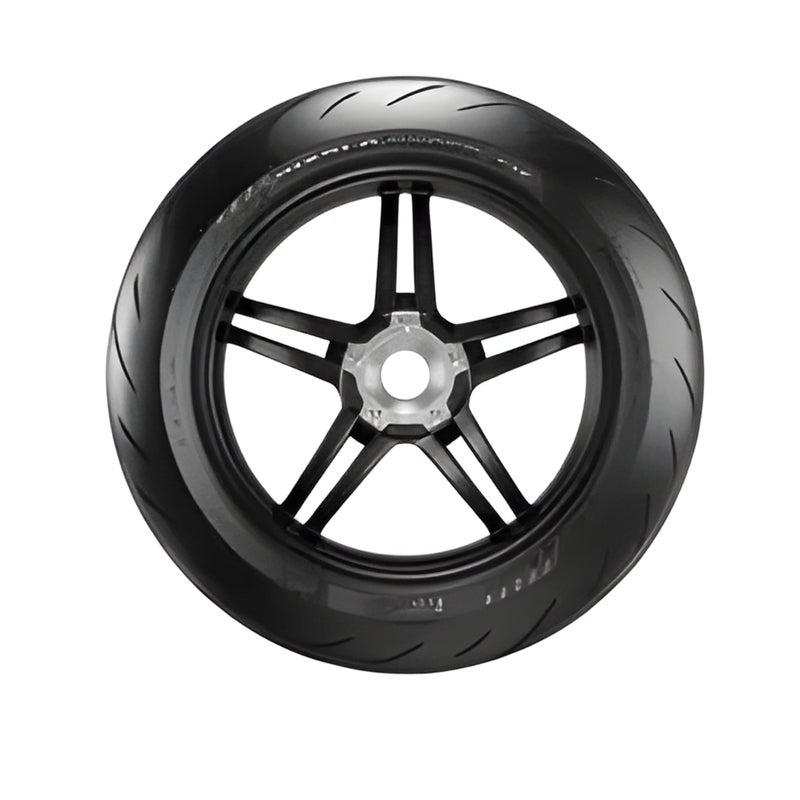 بيريلي إطار دراجة نارية أمامي Pirelli Diablo Rosso IV فقط مقاس 120/70 ZR17 (58W) TL M/C – إطار رياضي عالي الأداء، بدون أنبوب (Tubeless)، معتمد DOT، سنة التصنيع 2025 - Image 3