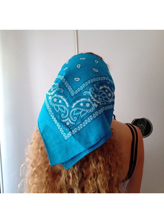 Paisley design polyester bandana, unisex for summer - Image 4