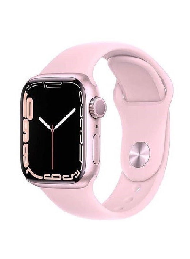 Smart watch Series 9 full screen with wireless charging feature and supports - Pink - Image 2