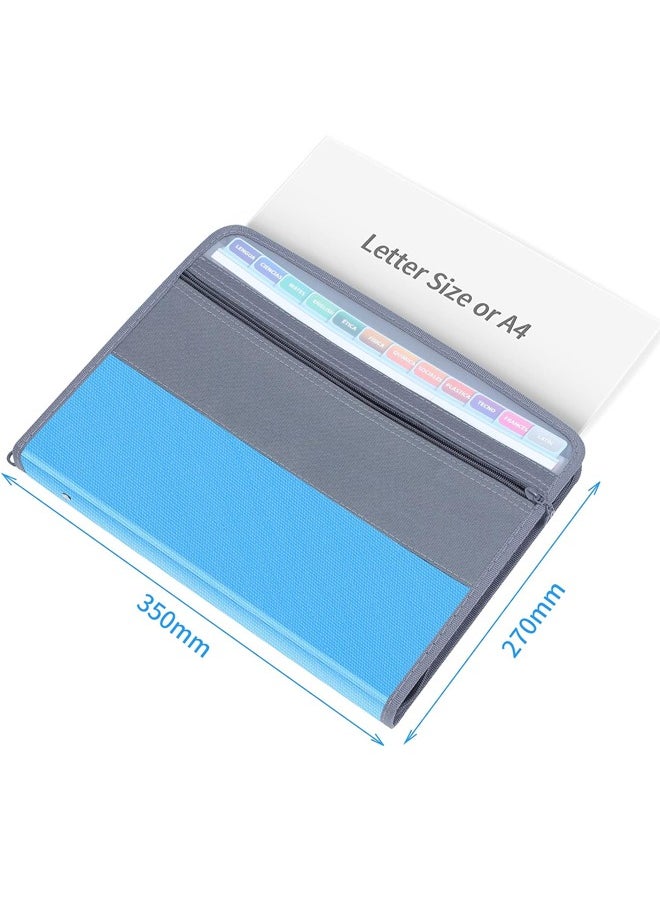 Royee - Accordion Expanding File Folder Expandable Document Organizer Portable 13 Pocket and Tab File Box for Paper Bill Receipt Storage - Image 1