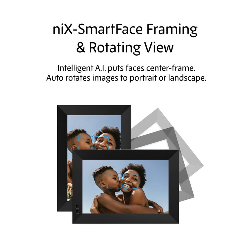 Nixplay Smart Digital Picture Frame I 10.1 inch I WiFi I Black I Unlimited Cloud Photo Storage + 5GB Video Storage I Shared Family Playlists I Mobile App, Email I Preload Content for a Gifted Frame - Image 3