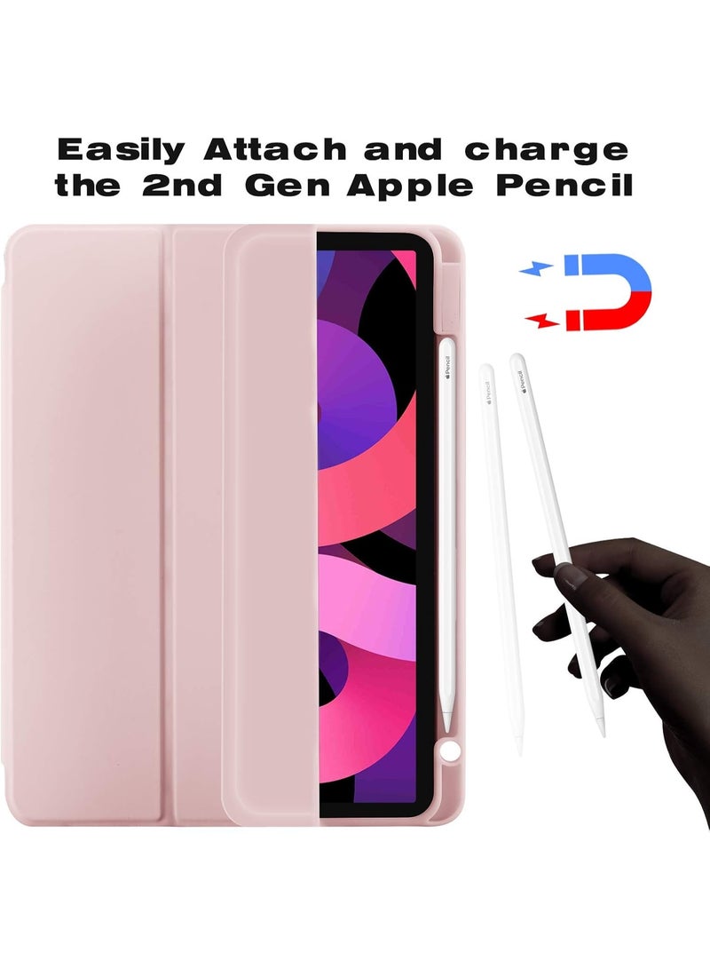 LEDIN Case for iPad Air 5 2022 Case, iPad Air 4 Case with Pencil Holder, Smart Stand Cover Case for 10.9 Inch iPad Air 5th/4th Generation [2nd Gen Apple Pencil Charging with Auto Wake/Sleep] - Image 2