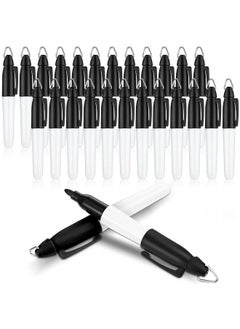 24 Pieces Mini Permanent Markers With Golf Keychain Clips For Nurses Badge Medium Point Ink Pens For Office School Nurses Supplies Outdoor Activities (Black) - pzsku/Z9164D2854E0F5D9E2FAEZ/45/_/1693986033/fc6e727d-5b35-4080-bec3-78a61367130e