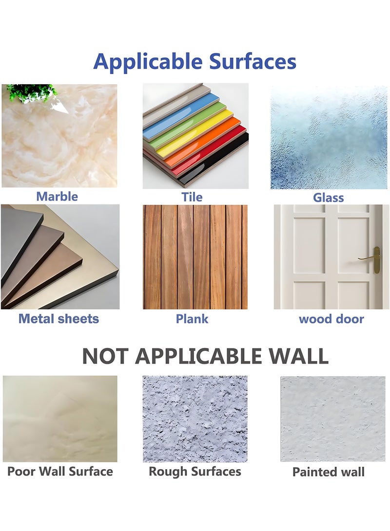 Sunspire 20 Pack Heavy Duty Self Adhesive Hooks - Up to 33 lbs (approx. 15 kg), Clear, Waterproof, Adhesive Wall Hooks for Keys, Bathroom, Shower, Outdoor, Kitchen, Doors, Home Improvement, Utilities - Image 4