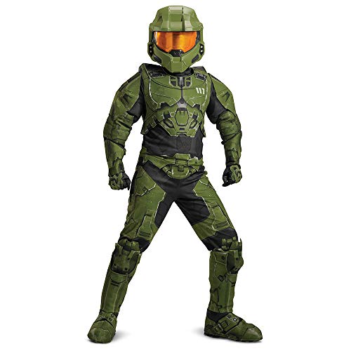 Disguise Halo Master Chief Infinite Prestige Boys Costume Green Black - Image 1