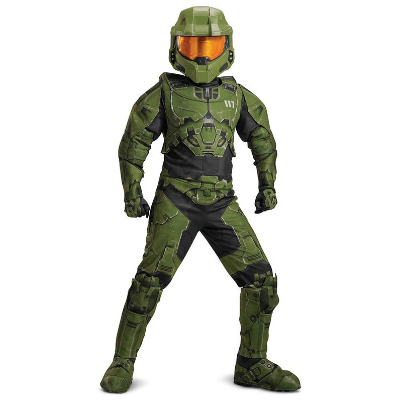 Disguise Halo Master Chief Infinite Prestige Boys Costume Green Black - Image 2