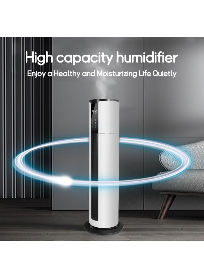 XVersion 9L Smart Tower Humidifier with Remote Control, Adjustable Mist, UV Sterilization, Aroma Diffuser, Sleep Mode & Quiet Operation – Large Capacity Ultrasonic Air Humidifier for Bedroom, Home & Office (White) - Image 5
