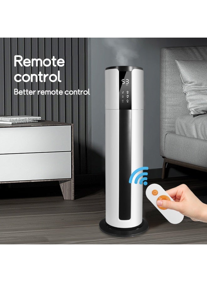 XVersion 9L Smart Tower Humidifier with Remote Control, Adjustable Mist, UV Sterilization, Aroma Diffuser, Sleep Mode & Quiet Operation – Large Capacity Ultrasonic Air Humidifier for Bedroom, Home & Office (White) - Image 3