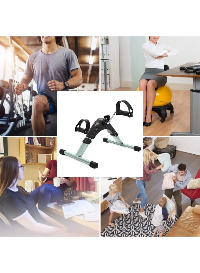 جهاز تمرين للذراعين والساقين قابل للطي مع شاشة LCD ومقاومة قابلة للتعديل – مناسب للمنزل والمكتب - Image 4