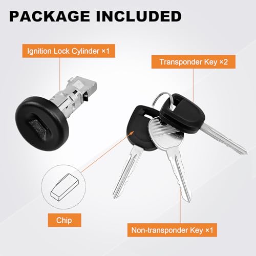 DORAIBACE 924-796 Ignition Lock Cylinder W/2 Chip keys With On-Board Programming For 2007-2014 Chevy Silverado1500 2500 3500 Suburban Tahoe Avalanche, GMC Sierra Yukon Denali,Express Savana 08-14,Cadillac&Buick - Image 4