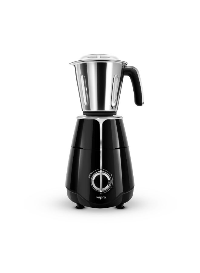 ويبرو Wipro Elato FMG206 1000 Watt Mixer Grinder with 4 Jars,Heavy Duty 100% Copper Motor,Superfast Grinding,Stone Pounding Blade for Masala, 4 Jars Mixer Grinder 1000 Watt, 5 Years Motor Warranty, Black - Image 2