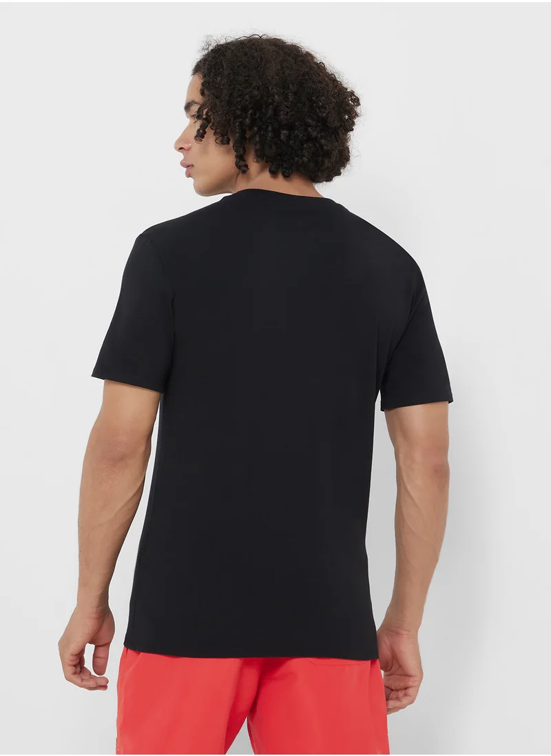 GUESS Triangle Palm Crew Neck T-Shirt