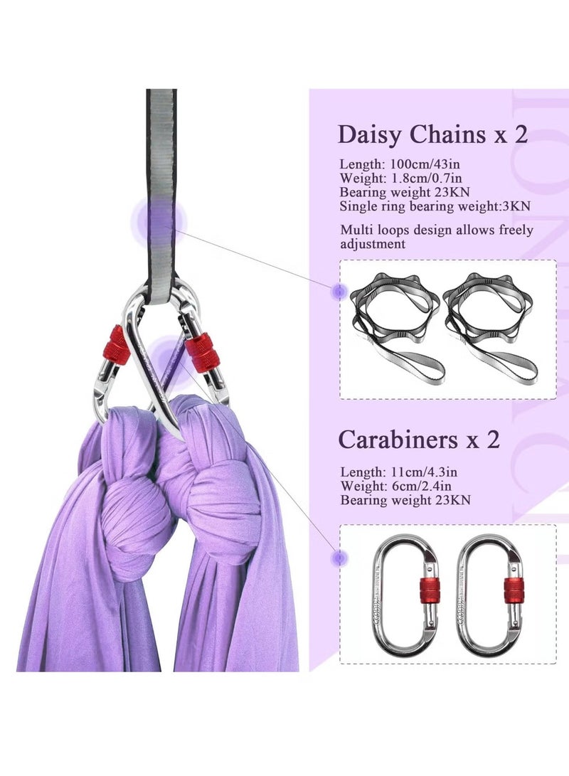 Generic 5 meters sky yoga hammock 2.8 meters wide swing household indoor accessories fixing rope hanging cloth Yu Jiaguan special - Image 2