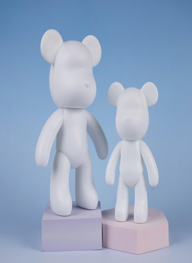 Coniuty 7+9 inch Blank Bear Mold 2 Set DIY Fluid Bear + 1 Keychain Creativity Figure for Home Decoration - Image 4