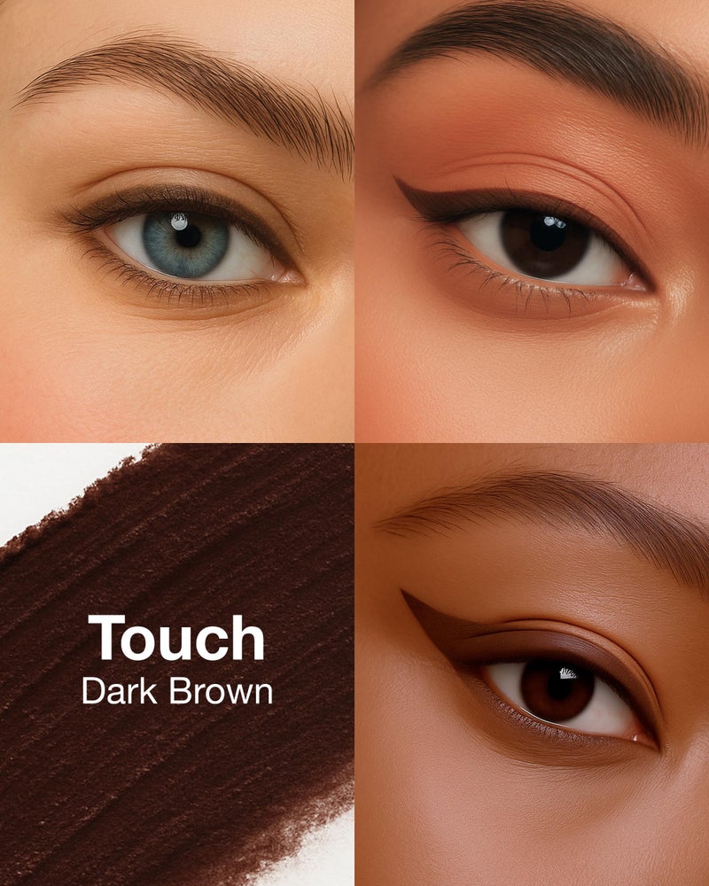 Mineral Fusion Eye Pencil (Dark Brown - Touch) - Eyeliner with Soothing Chamomile, Meadowfoam & Vitamin E - Smooth & Long Lasting, Hypoallergenic, Non-Irritating Eye Makeup - Image 4