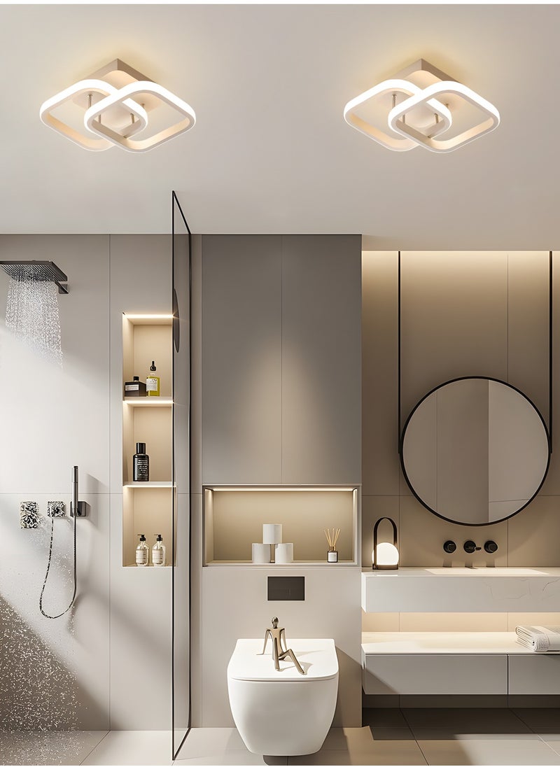 YATAI LIGHTING Dimmable LED Ceiling Light Fixture for Modern Home - Square Flush Mount LED Ceiling Lights for Bedroom, Living Room - Adjustable 3 Color Temperature (3000K-6000K) - 20W  - Image 5