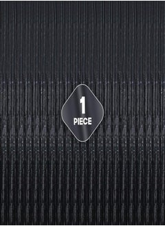 KATCHON XtraLarge 3.25x8 Feet Black Fringe Backdrop - 1 Pieces, Black Foil Fringe Curtain | Black Backdrop for Birthday Party Metallic Black Tinsel Backdrop Black Backdrop Curtains for Parties Black Streamers 