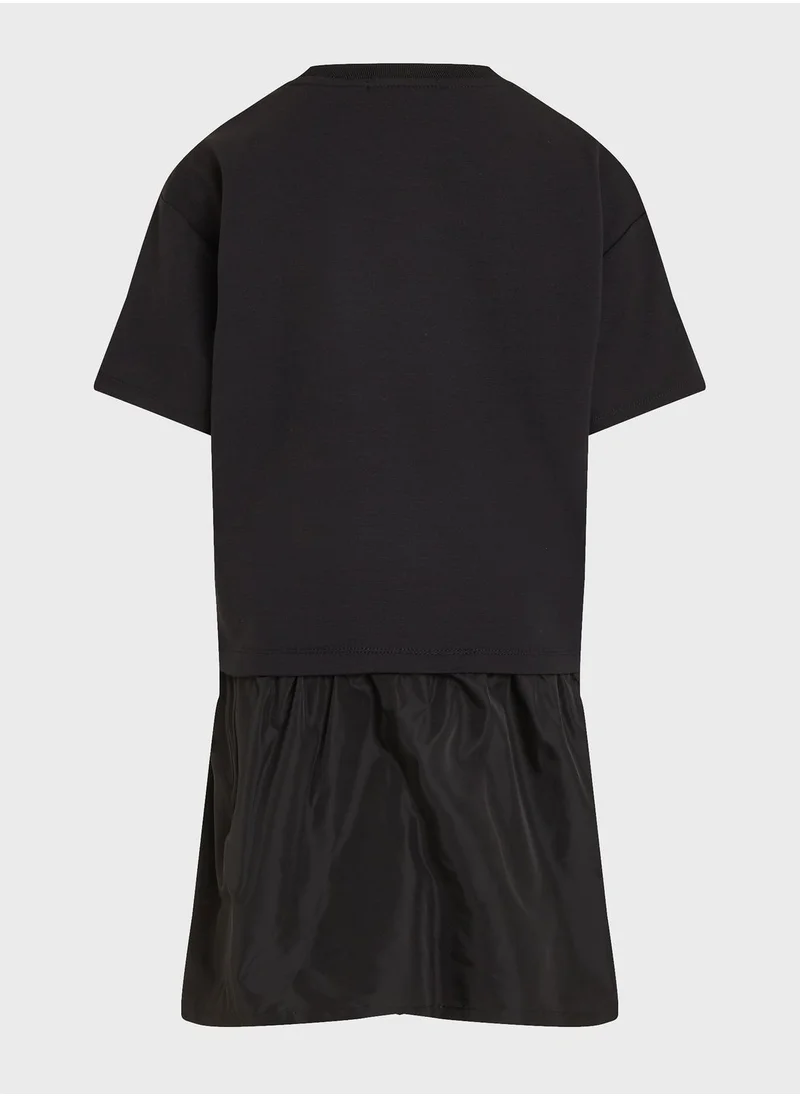 Calvin Klein Jeans Youth Logo Midi Dress