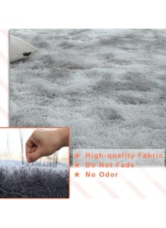 AUTOYSUR Rugs For Living Room,Soft Fluffy Area Rug Bedroom Living Room Shaggy Washable Anti-Skid Comfortable Large Rugs Indoor Modern Home Decor Floor Carpet (Grey)  - Image 4