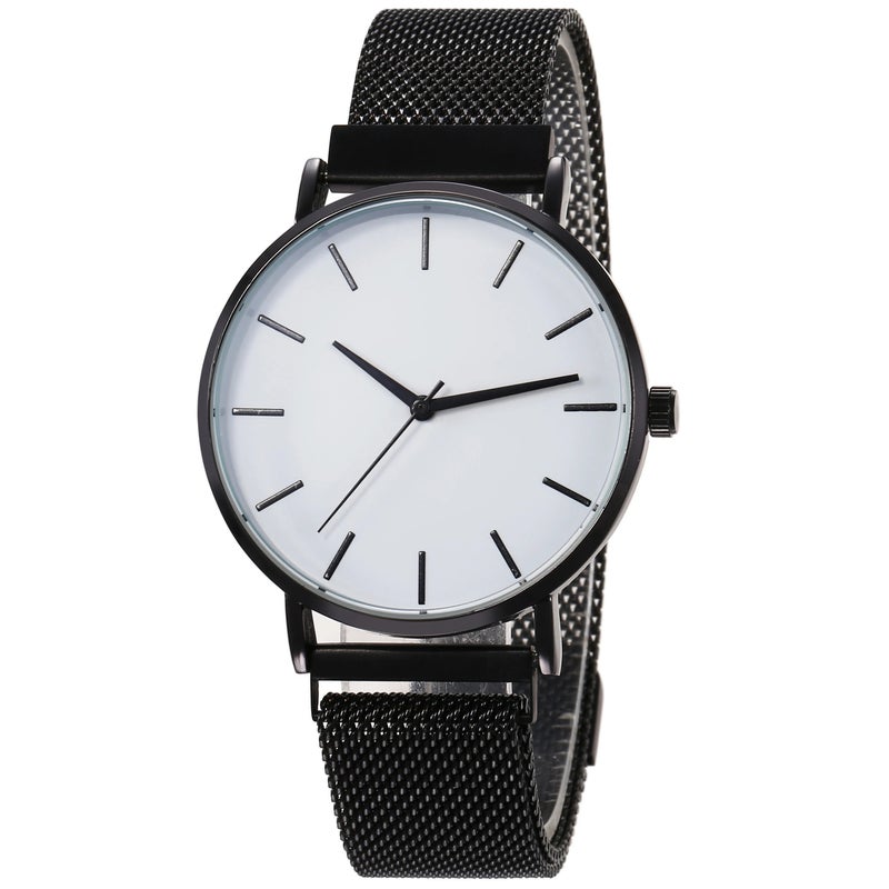 Y&D High Quality Minimalism Thin Men and Women Watch Stainless Steel Magnetic Mesh Strap Quartz Watch Gift Men Wristwatch No logo - Image 1
