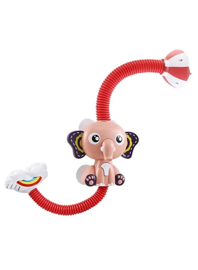 Cool Baby COOLBABY Cute Elephant Sprinkler Water for Baby Bathroom, Bathtub Shower Head Baby Bath Toy, Bath Toy Animal, Baby Bathtub Water Spraying Tool (Pink) - Image 1