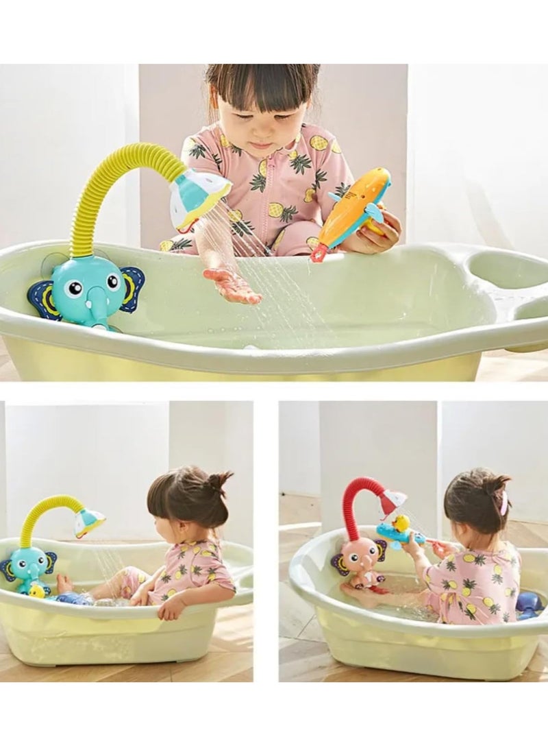 Cool Baby COOLBABY Cute Elephant Sprinkler Water for Baby Bathroom, Bathtub Shower Head Baby Bath Toy, Bath Toy Animal, Baby Bathtub Water Spraying Tool (Pink) - Image 2