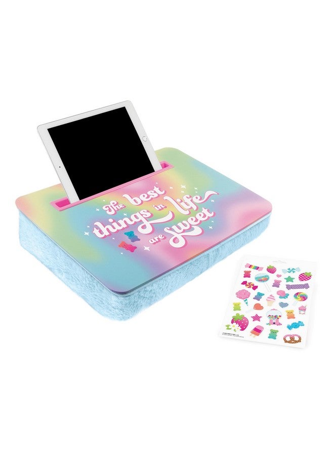 3C4G: Life is Sweet Lap Desk & Sticker Set - Customize with Scrawberry Scented Stickers, Portable Pillow Desk for Kids, Versatile Media Slot, Ages 6+ - Image 4