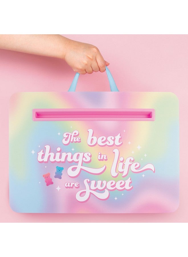 3C4G: Life is Sweet Lap Desk & Sticker Set - Customize with Scrawberry Scented Stickers, Portable Pillow Desk for Kids, Versatile Media Slot, Ages 6+ - Image 5