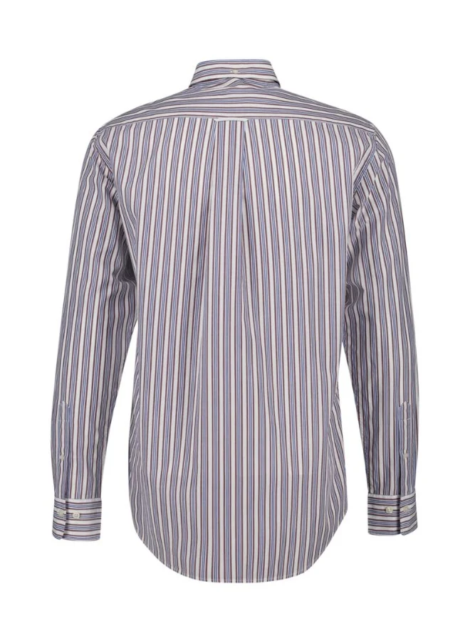 غانت Gant Regular Fit Striped Poplin Shirt