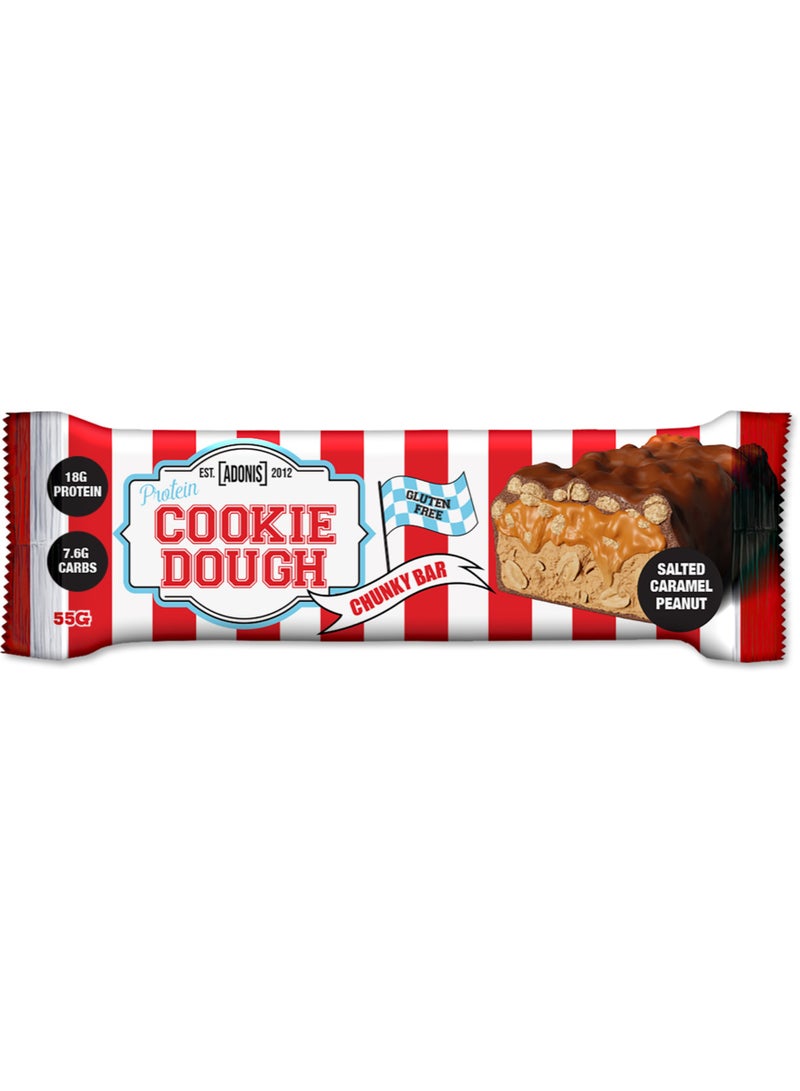 Adonis Protein Cookie Dough Chunky Bar - Salted Caramel Peanut - (Box Of 12)  - Image 3
