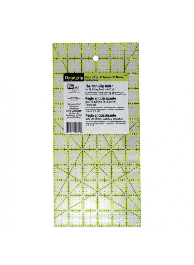 Omnigrid Omnigrip by Omnigrid Non-Slip Ruler, 6" x 12" - Image 5