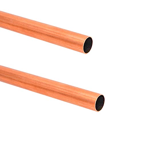 QuQuyi Copper Pipe 1" OD × 29/32" ID Seamless Round Copper Metal Tube (300mm), 2Pcs - Image 1