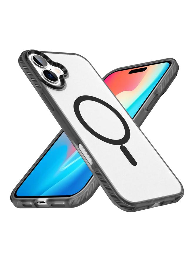 S-TOP Case For iPhone 16 Plus Frosted Skin Feel MagSafe Transparent Phone Case - Image 1