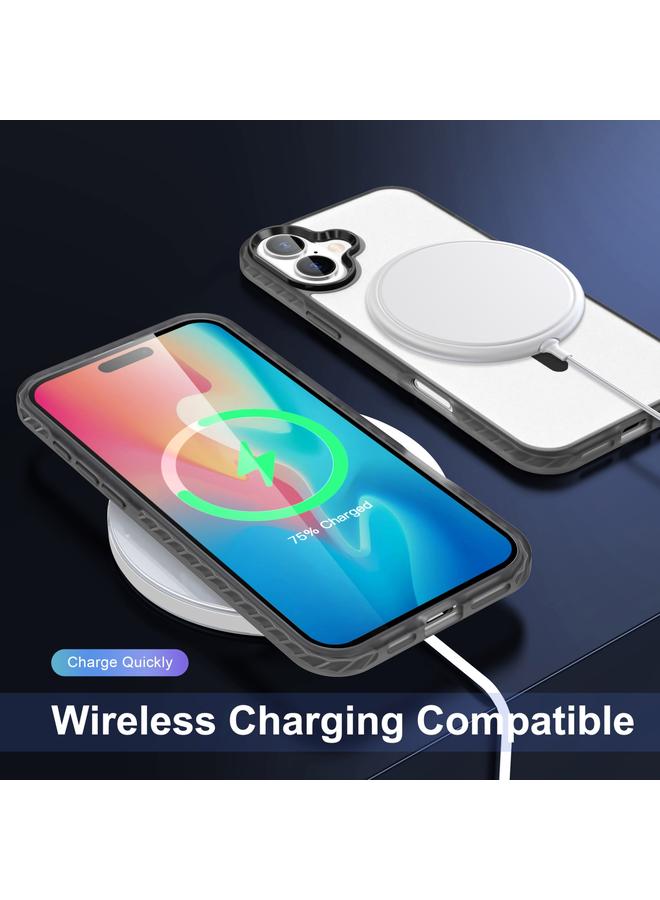 S-TOP Case For iPhone 16 Plus Frosted Skin Feel MagSafe Transparent Phone Case - Image 4