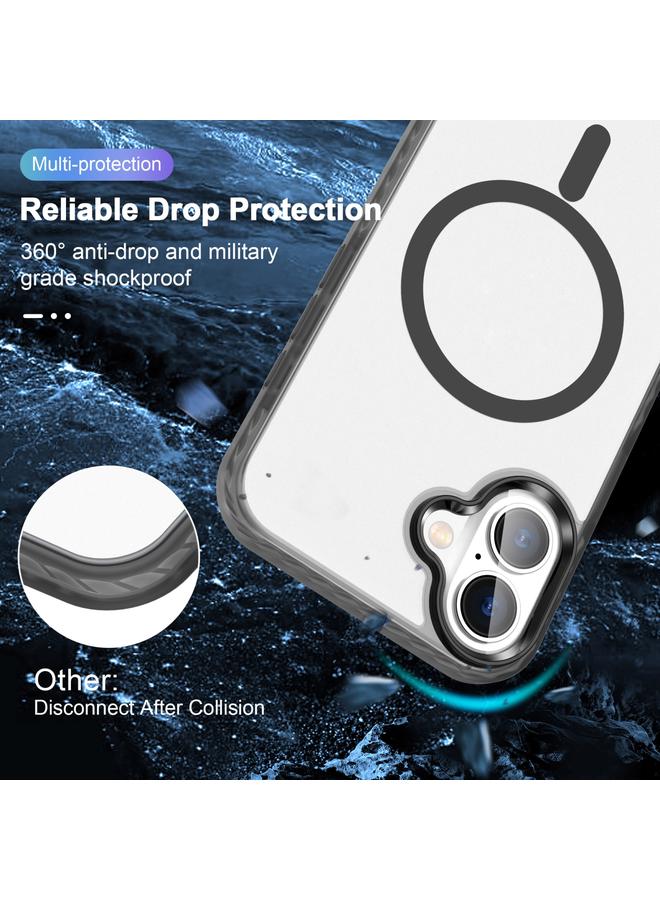 S-TOP Case For iPhone 16 Plus Frosted Skin Feel MagSafe Transparent Phone Case - Image 5