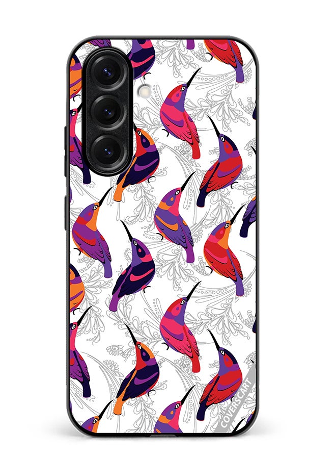 VR CREATIVE Protective Case Cover For Samsung Galaxy S25 Plus Colorful Birds Design Multicolour