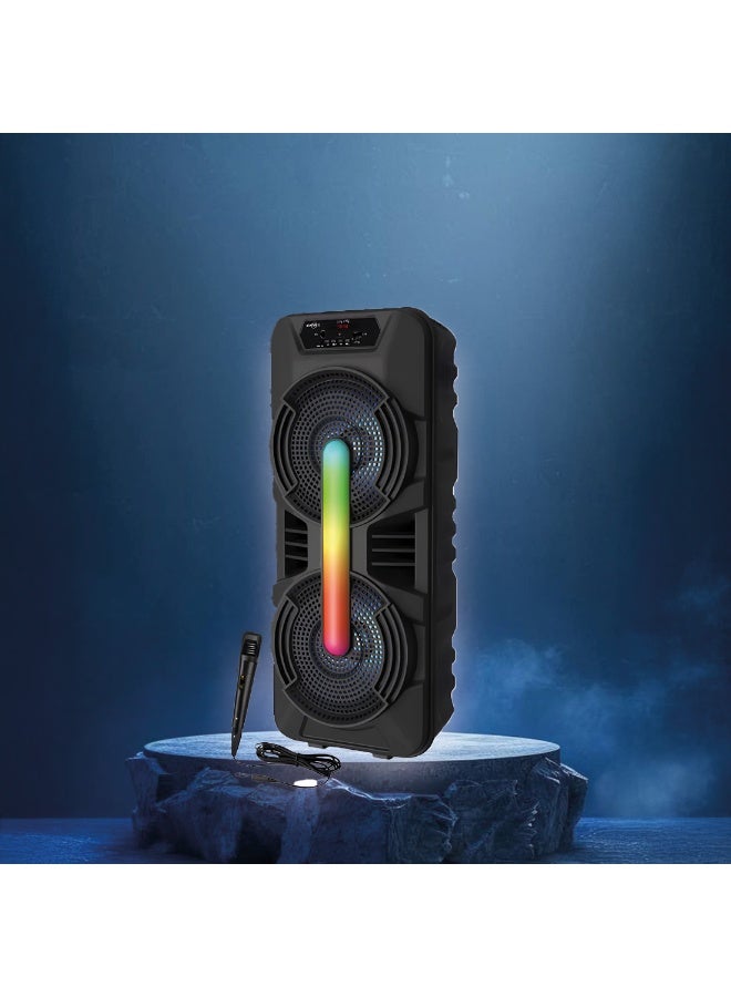 Torima مكبر صوت بلوتوث لاسلكي أسود من TORİMA GTS-1702 - صوت جهير محمول ومكالمات بدون استخدام اليدين - Image 4