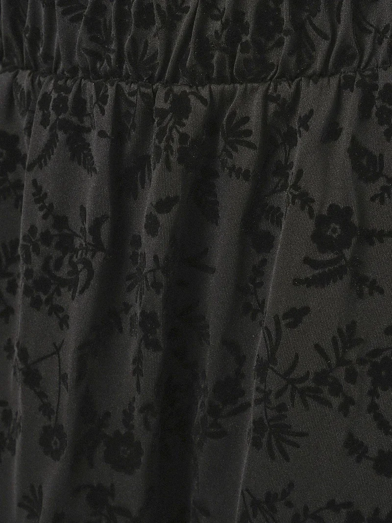 Big Dart Black BDART High-Waist Floral Maxi Skirt for Women | Best Price UAE